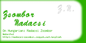zsombor madacsi business card